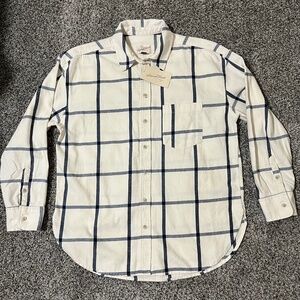Universal Thread long-sleeve flannel button-up shirt, Women S, NWT